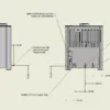 Fig 2 - Lundy 8 - boiler pipe connections on rear