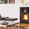 Lundy 8 boiler stove with chair