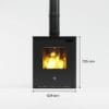 Lundy 8 boiler stove - front