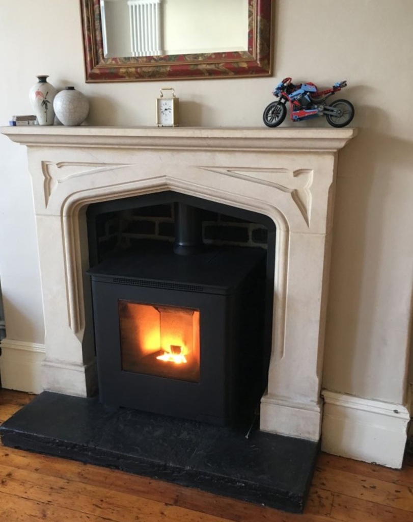Get the best inset wood brning stoves in the UK from Island Pellet Stoves - Pellet fed wood burning stoves designed specifically for UK homes